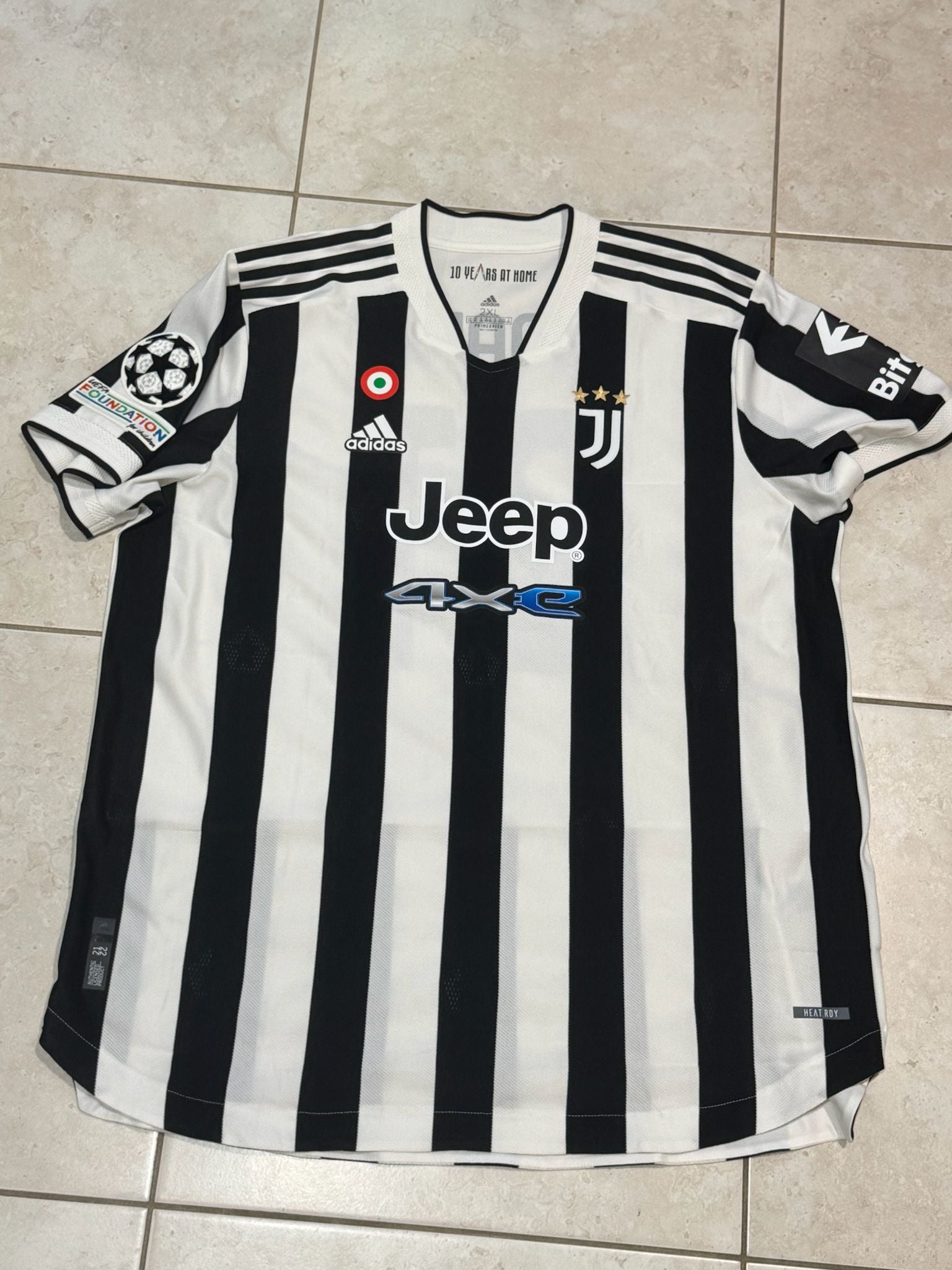 Adidas Juventus Home Soccer Jersey Zidane Size XXL