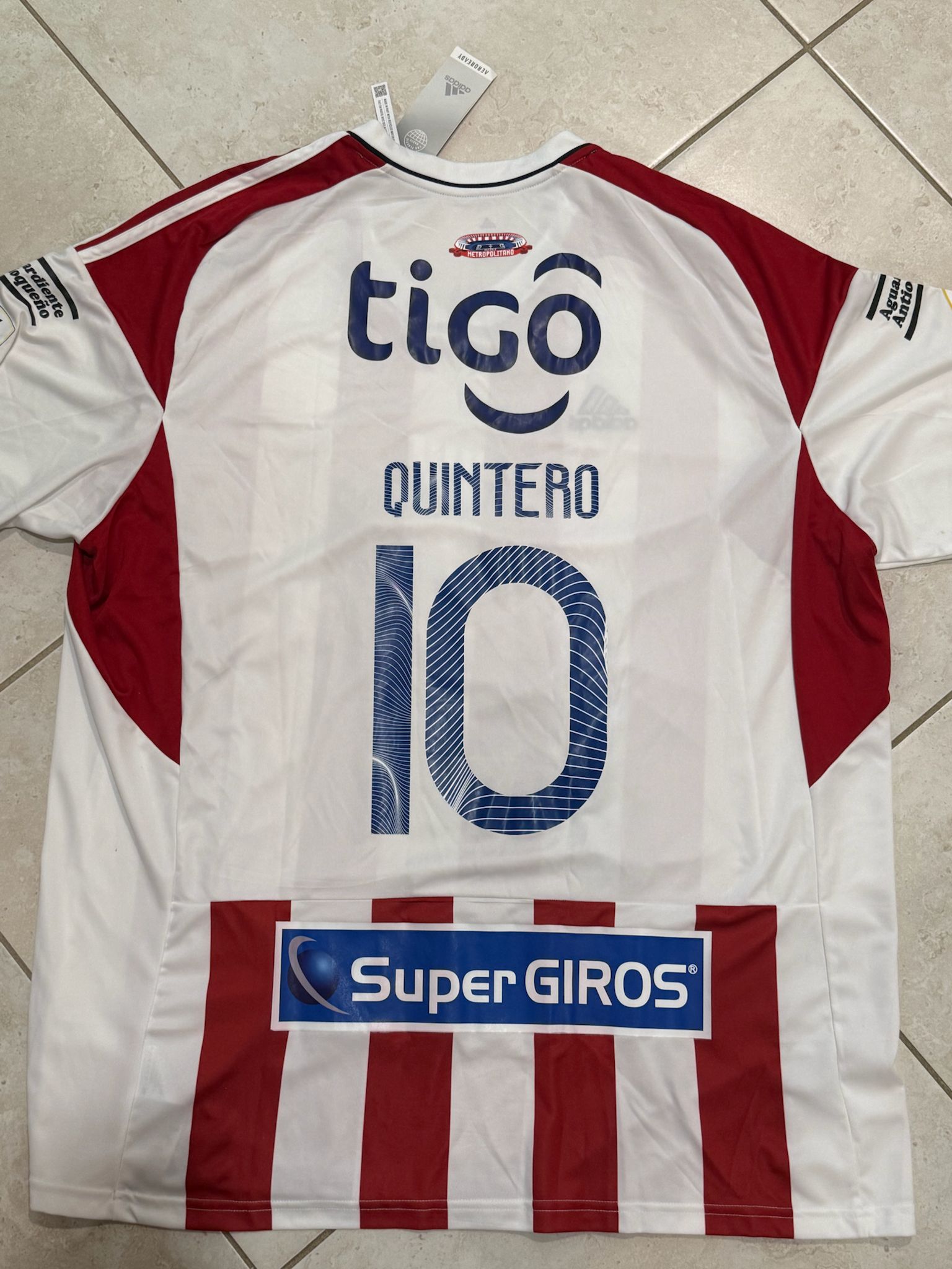 Adidas Club Junior De Barranquilla Home Jersey Quintero #10 XXL