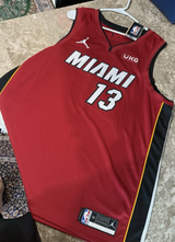 Jordan Brand Miami Heat Swingman Jersey Bam Adebayo #13 Size 56