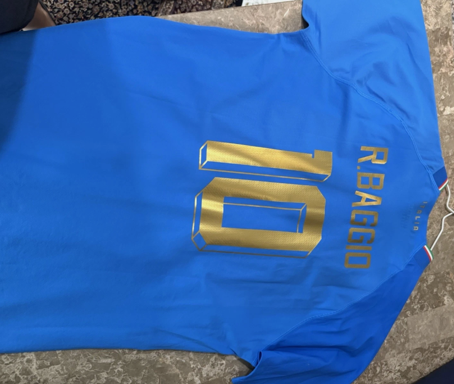 Puma Italy National Team Soccer Home Jersey Roberto Baggio #10 2XL