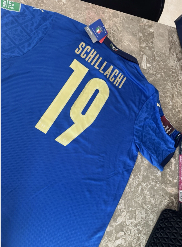 Puma Italia 20/21 Men’s National Team Home Jersey - Toto Schillachi #19 2XL