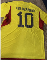 Adidas Colombia 2024 National Home Jersey Carlos Valderrama #10 2XL