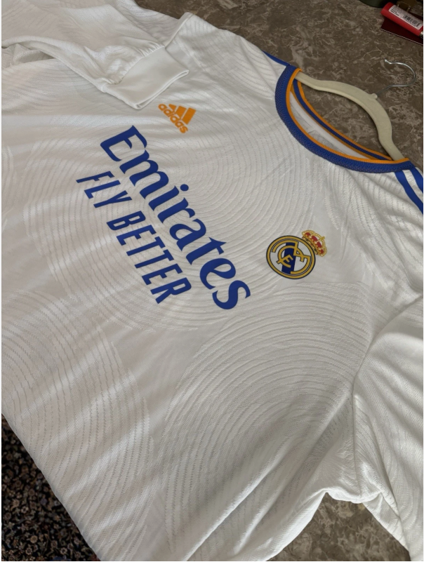 Real Madrid Home Long Sleeve Soccer Jersey 21-22 - Zidane #10 2XL
