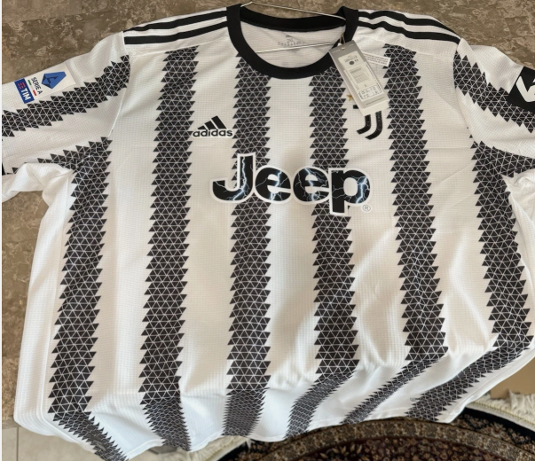 ADIDAS MEN'S JUVENTUS 23/24 HOME JERSEY WHITE/BLACK 2XL - Vialli #9