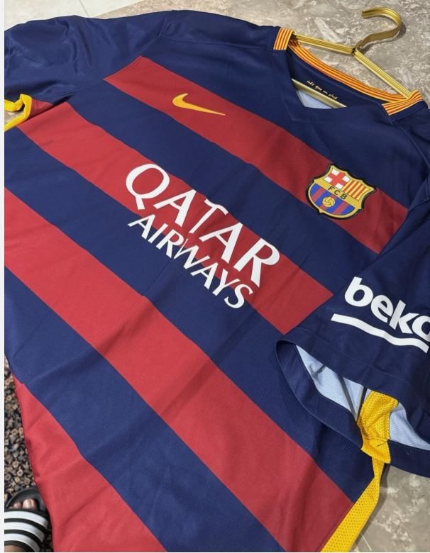 Nike 15/16 Barcelona Home Jersey Suarez #9 2XL