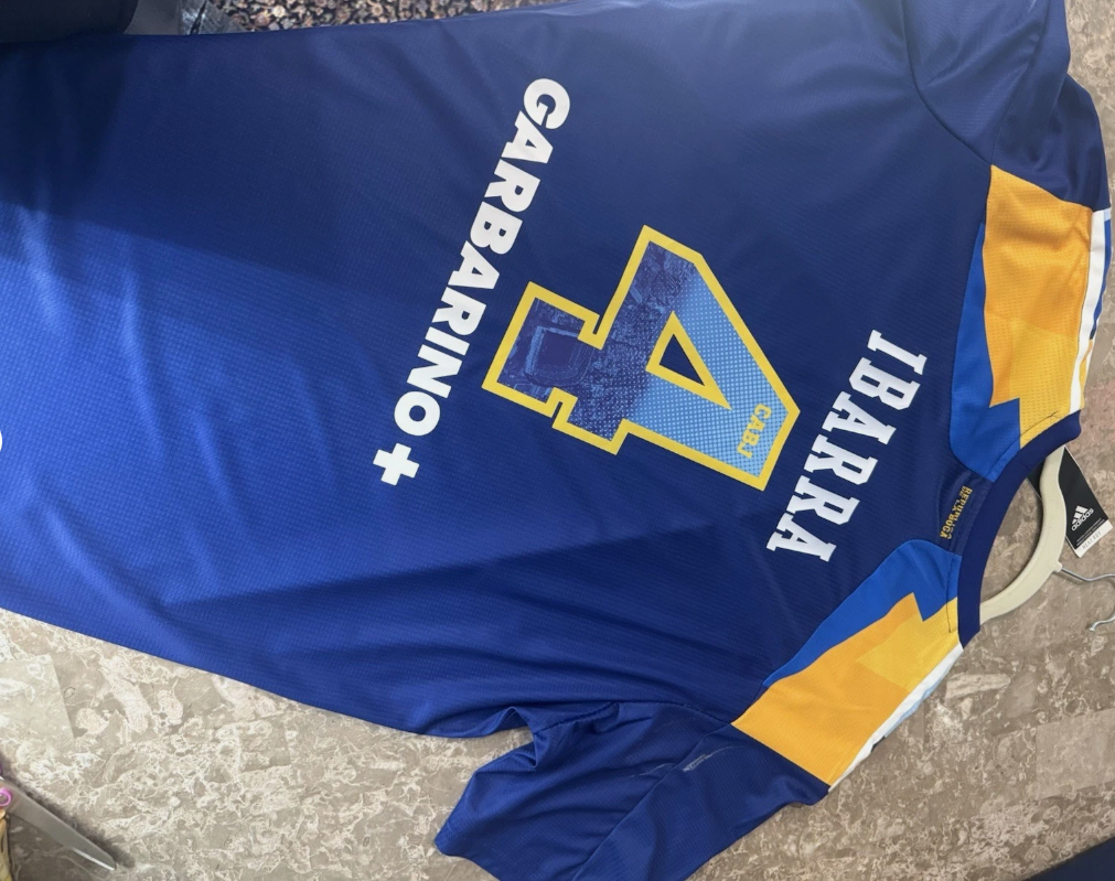 Adidas Boca Juniors Men’s 22/23 Home Football Jersey - Ibarra #4 2XL