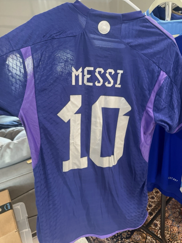 Adidas Argentina World Cup 2022 Champion Away Jersey Messi Size L