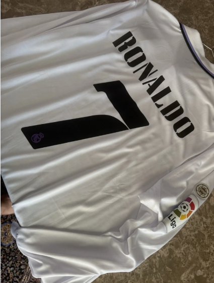Adidas Real Madrid Home 21/22 Jersey - Ronaldo #7 XL