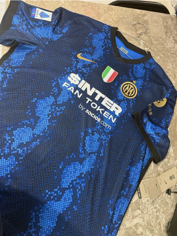 Nike Inter Milan Fan Token Away Jersey Chinese Dzeko Jersey #9 2XL
