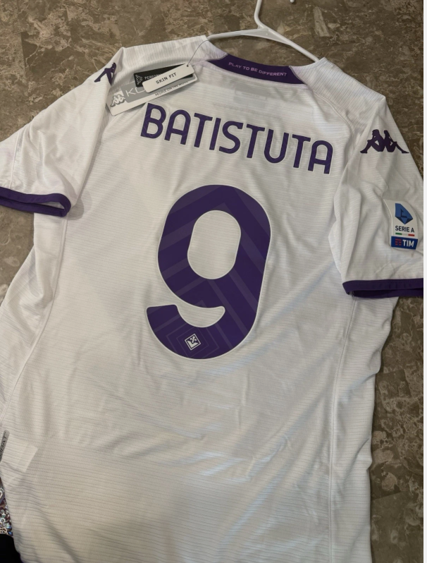 Fiorentina Maglia Away Kombat Pro 22/23 Gabriel Batistuta 2XL Skin Fit