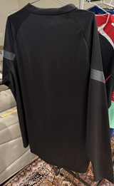 AC Milan ¼ Zip Long Sleeve Training Top - Black & Red 2XL