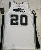 Nike NBA San Antonio Spurs Manu Ginobili Jersey 56 XXL White