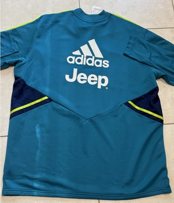 Adidas Juventus Turquoise Training Top Patch Jeep ¼ Zip Size XXL