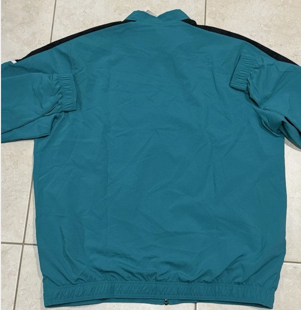 Adidas Real Madrid Pre Training Jacket Prime Blue Turquoise Full Zip Size XXL