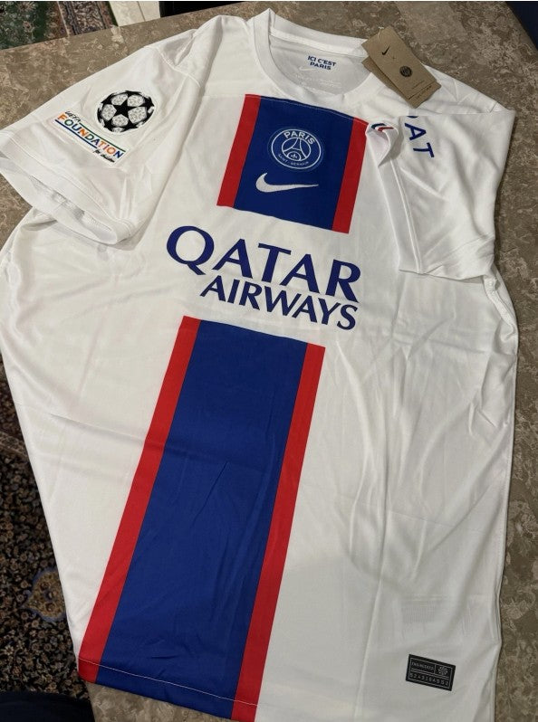 Nike Paris Saint-Germain Third Jersey 22/23 (White/Old Royal) - Messi - 2XL