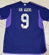 2022-2023 Argentina Away Jersey - Kun aguero 2XL