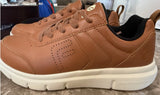 Fitville Men’s Briskwalk Delux Lace-up Business Casual Sneaker Brown Size 10EW