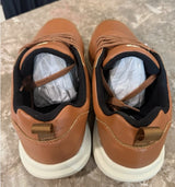 Fitville Men’s Briskwalk Delux Lace-up Business Casual Sneaker Brown Size 10EW