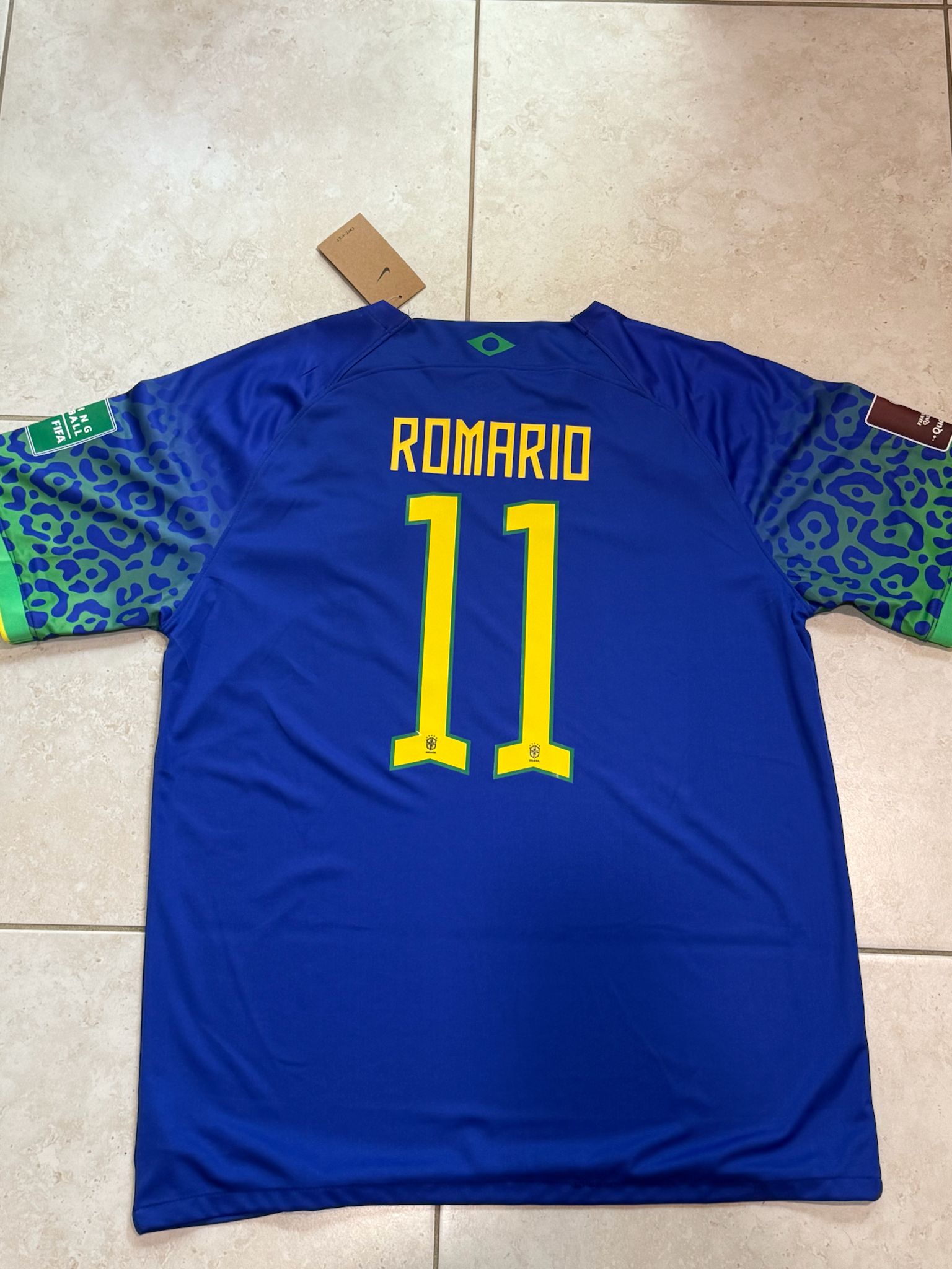 Nike Brazil National Team Jersey Romario #11 Size XXL