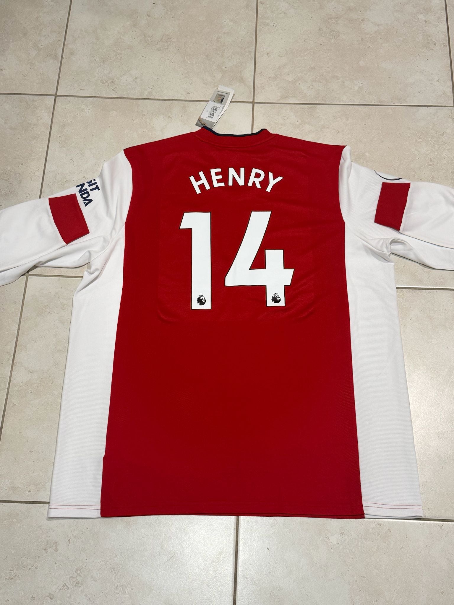 Adidas Arsenal 21/22 Home Jersey Victory Through Harmony Thierry Henry