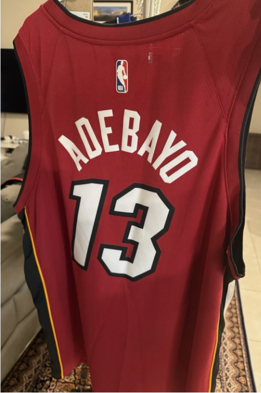 Jordan Brand Miami Heat Swingman Jersey Bam Adebayo #13 Size 56