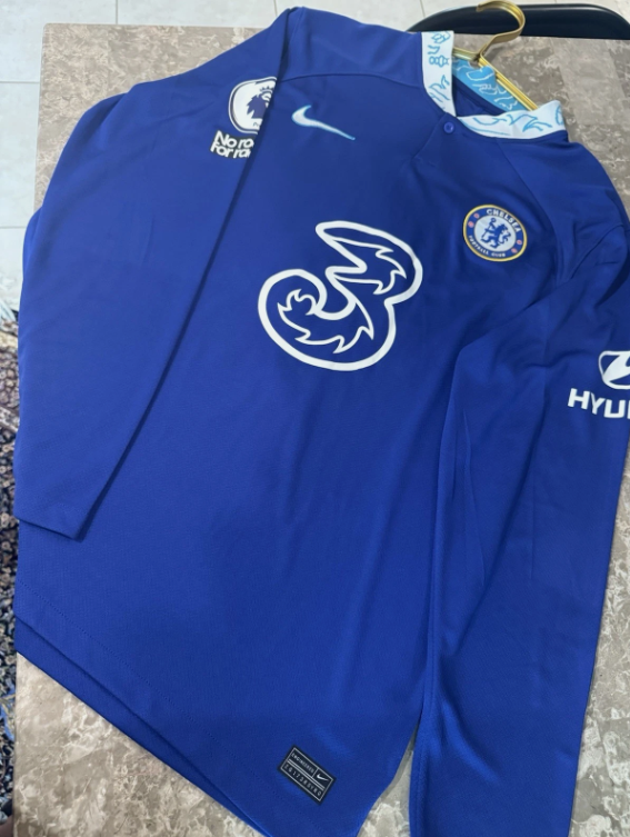 Nike Chelsea FC 21/22 Home Jersey Long Sleeve Lampard #8 XL