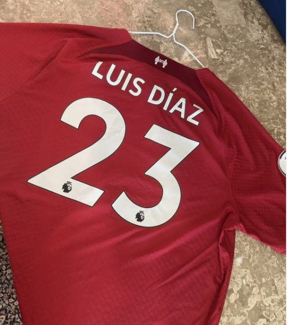 Nike Liverpool 22/23 Home Match Jersey - Luis Diaz 2XL