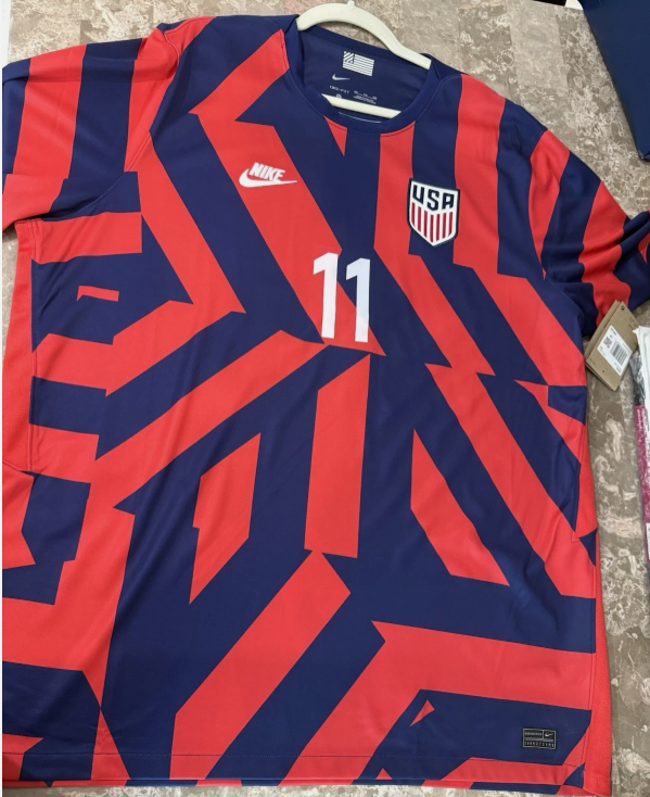 Nike US Men’s National Team Jersey Eric Wynalda #11 2XL