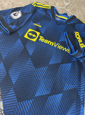 Adidas Manchester United Third Jersey 21/22 Glow Blue - Cantona 2XL