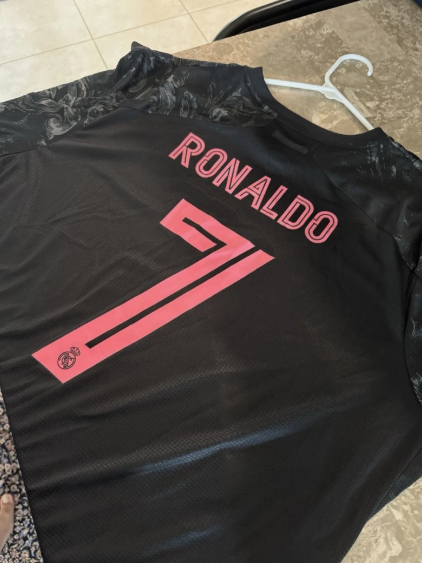 Adidas Real Madrid Third Jersey 20/21 Long Sleeve - Ronaldo #7 2XL