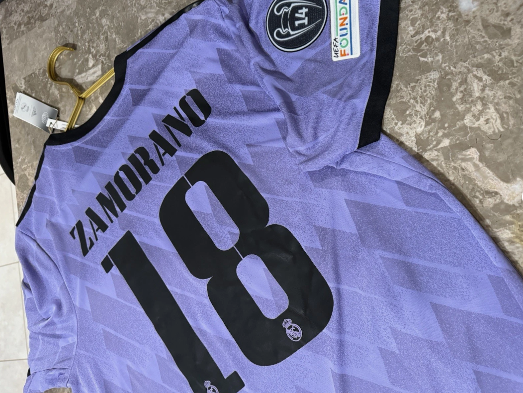 Adidas 22/23 Real Madrid Away Jersey Bam Zambrano #18 XL