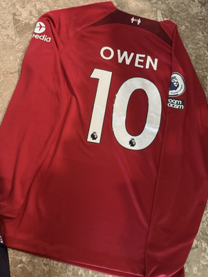 Nike Liverpool 22/23 Home Jersey Long Sleeve Michael Owen #10 XL