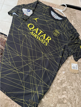 Paris Saint-Germain 22/23 Match Fourth Jersey Black And Yellow - Messi 2XL