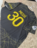 Paris Saint-Germain 22/23 Match Fourth Jersey Black And Yellow - Messi 2XL