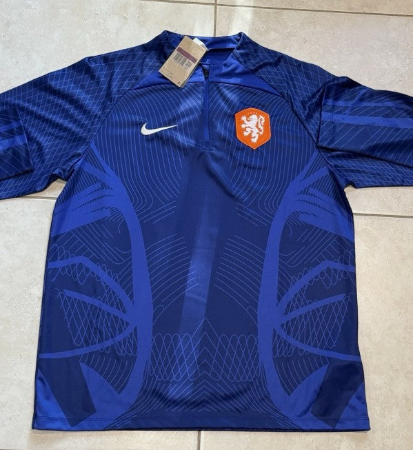 Holland National Team Training Top ¼ Zip Long Sleeve Size XXL Blue