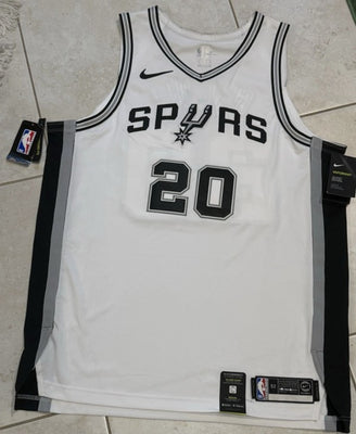 Nike NBA San Antonio Spurs Manu Ginobili Jersey 56 XXL White