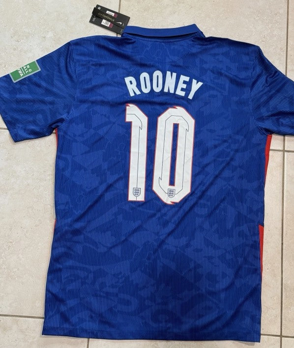 Nike England National Team Away Jersey Rooney #10 Size XXL