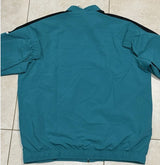 Adidas Real Madrid Pre Training Jacket Prime Blue Turquoise Full Zip Size XXL