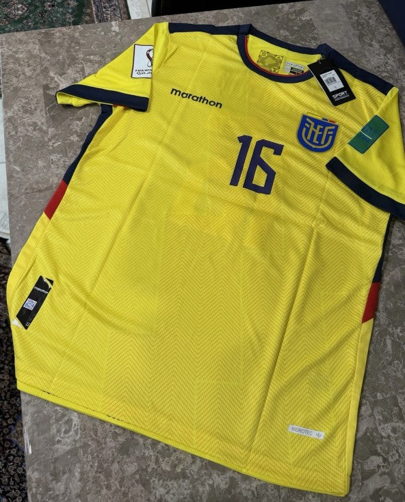 Marathon Ecuador National Team Jersey 2022 World Cup Qatar - Sarmiento Size L