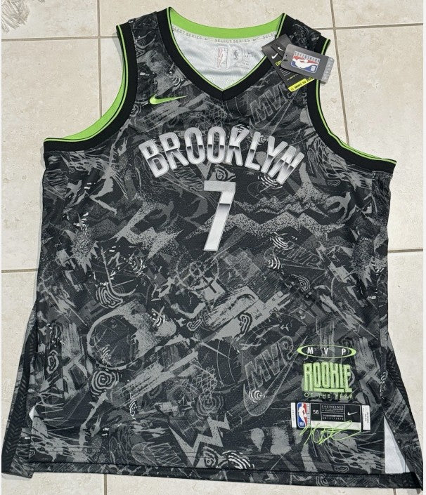 Brooklyn Nets MVP Rookie of the Year Jersey Size 56 Durant