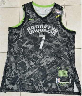 Brooklyn Nets MVP Rookie of the Year Jersey Size 56 Durant