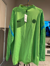 Adidas Men’s Inter Milan ¼ Zip Collar Training Top Long Sleeve Neon Green XXL
