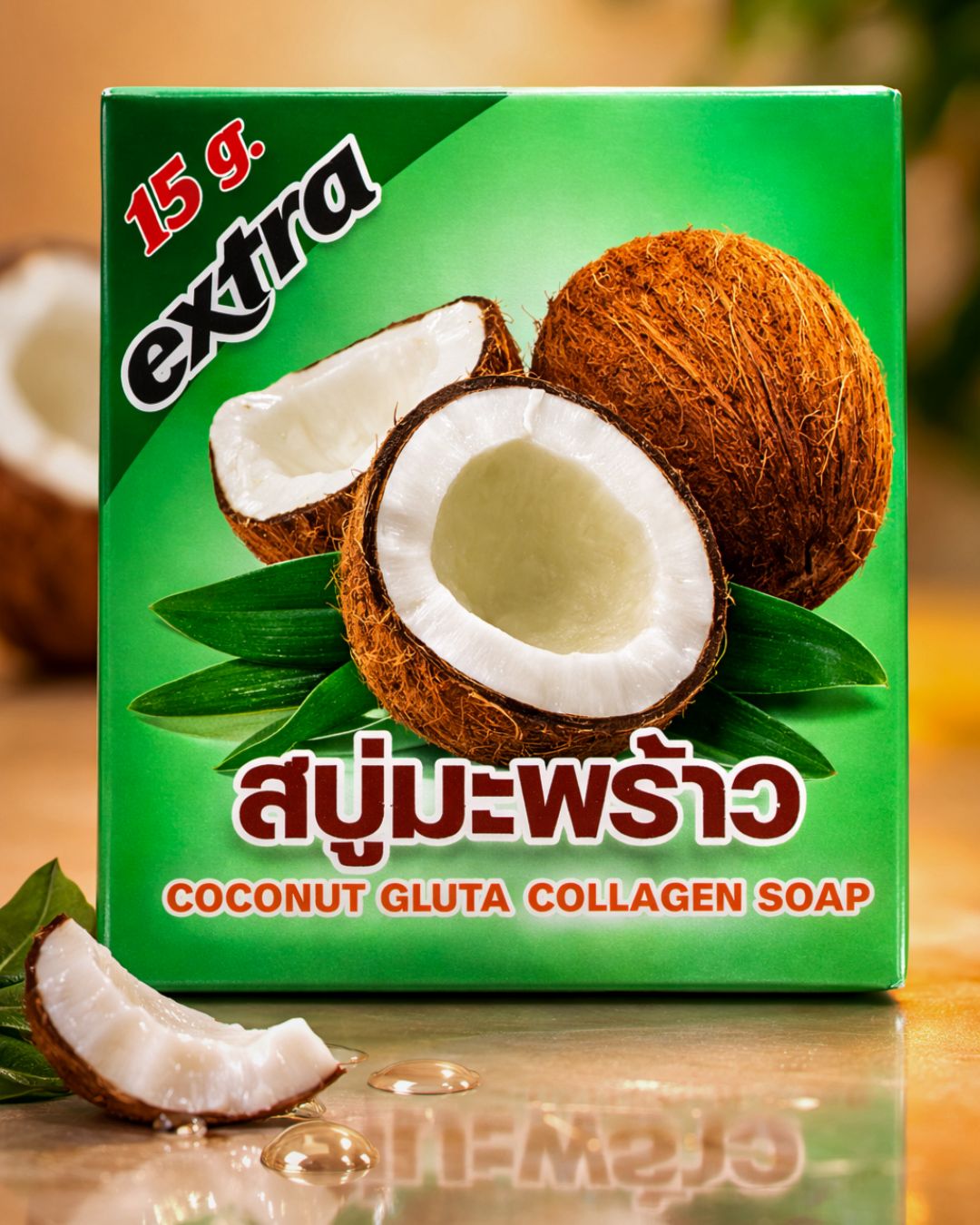 Extra Coconut Gluta Collagen Soap