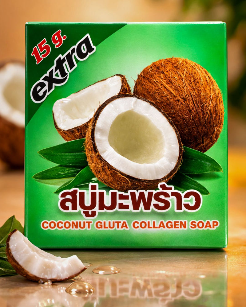 Extra Coconut Gluta Collagen Soap